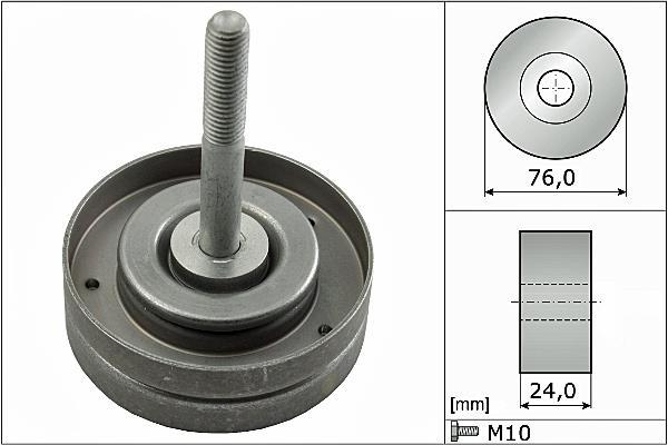 Polea inversión/guía, correa auxiliar servicios Schaeffler INA ref. 532 0500 10