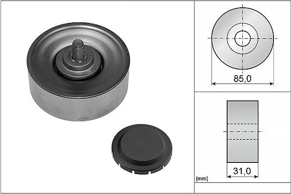 Galet enrouleur de courroie d'accessoire Schaeffler INA 532 0569 10