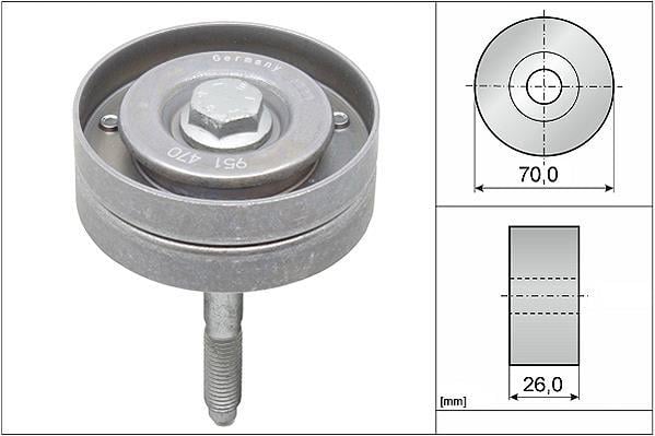 Polea inversión/guía, correa auxiliar servicios Schaeffler INA ref. 532 0596 10
