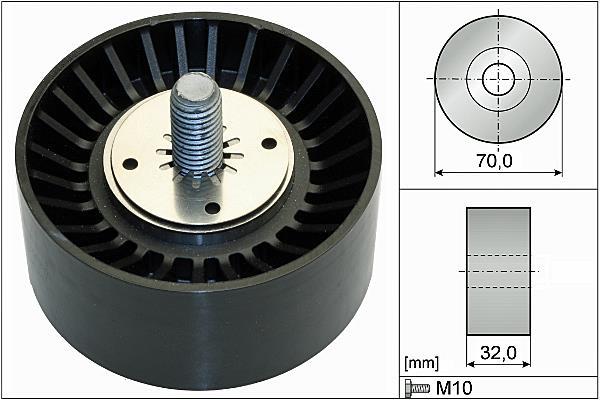 Galet enrouleur de courroie d'accessoire Schaeffler INA 532 0735 10