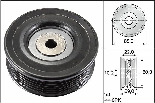 Polea inversión/guía, correa auxiliar servicios Schaeffler INA ref. 532 0799 10