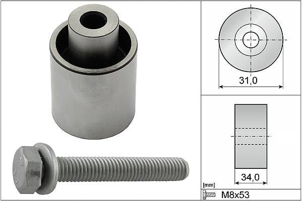Galet enrouleur de courroie de distribution Schaeffler INA ref. 532 0833 10
