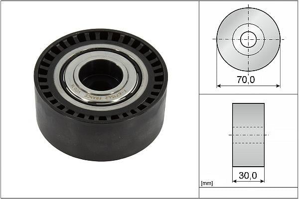Galet enrouleur de courroie d'accessoire Schaeffler INA 532 0923 10