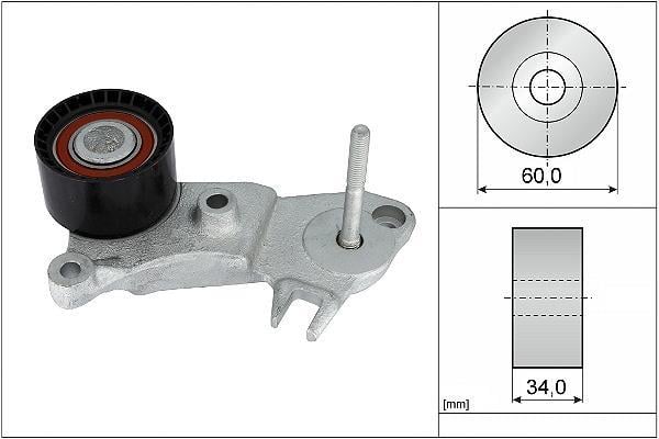 Galet enrouleur de courroie de distribution Schaeffler INA 532 0999 10