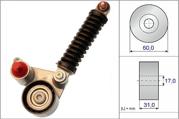 Galet tendeur de courroie d'accessoire Schaeffler INA 533 0107 10