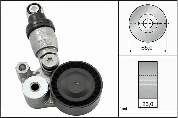 Tensor de correia trapezoidal estriada Schaeffler INA ref. 533 0129 10