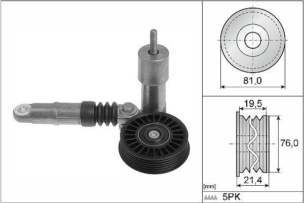 Rolo tensor da correia trapezoidal estriada Schaeffler INA ref. 534 0014 10