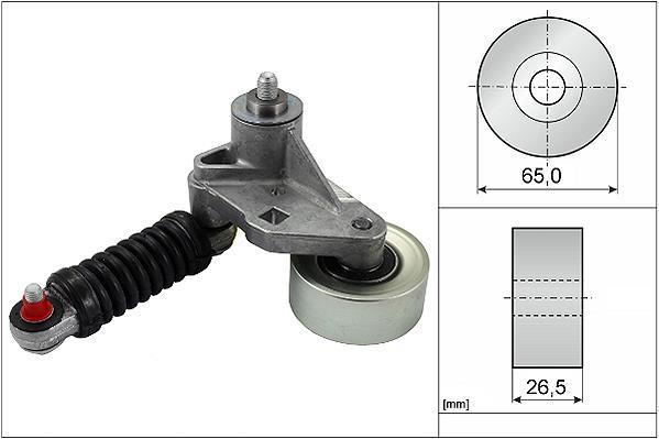 Rolo tensor da correia trapezoidal estriada Schaeffler INA ref. 534 0037 10