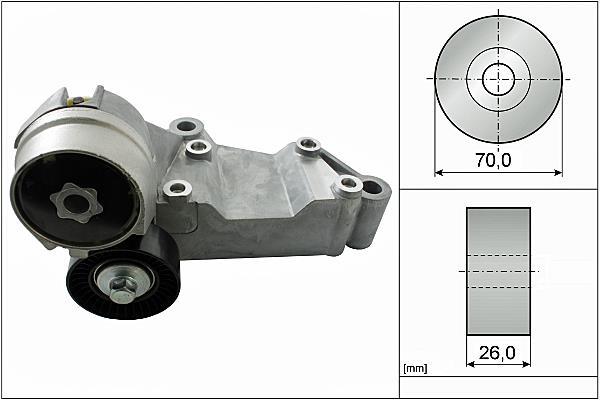 Polea tensora, correa auxiliar servicios Schaeffler INA ref. 534 0146 10