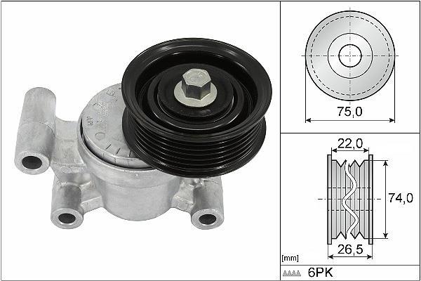 Galet tendeur de courroie d'accessoire Schaeffler INA 534 0293 10