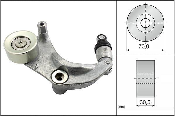 Galet tendeur de courroie d'accessoire Schaeffler INA 534 0316 10