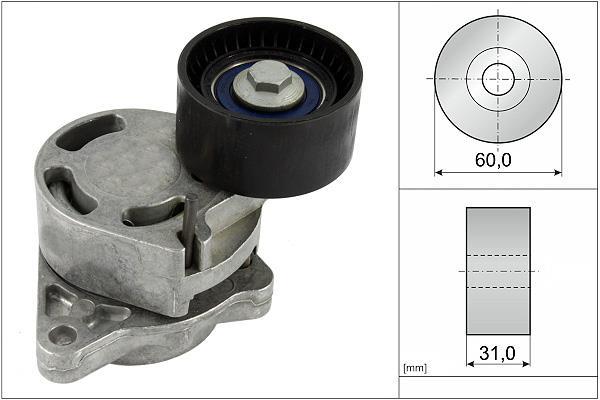Galet tendeur de courroie d'accessoire Schaeffler INA 534 0317 10