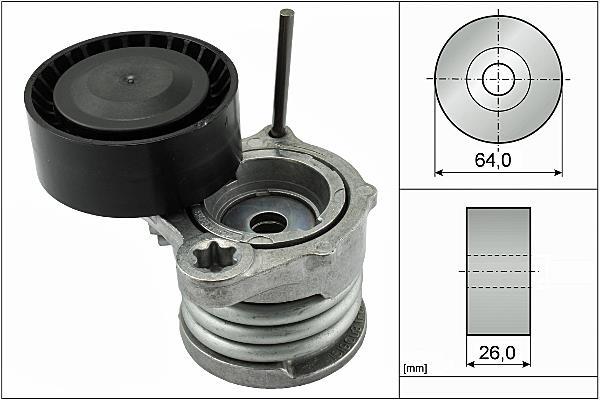 Tensor de correia trapezoidal estriada Schaeffler INA ref. 534 0331 10