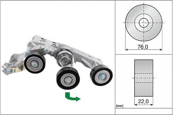 Galet tendeur de courroie d'accessoire Schaeffler INA 534 0338 10