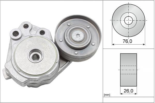 Tensor de correa, correa poli V Schaeffler INA ref. 534 0374 10