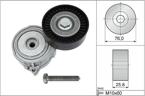 Rolo tensor da correia trapezoidal estriada Schaeffler INA ref. 534 0375 10