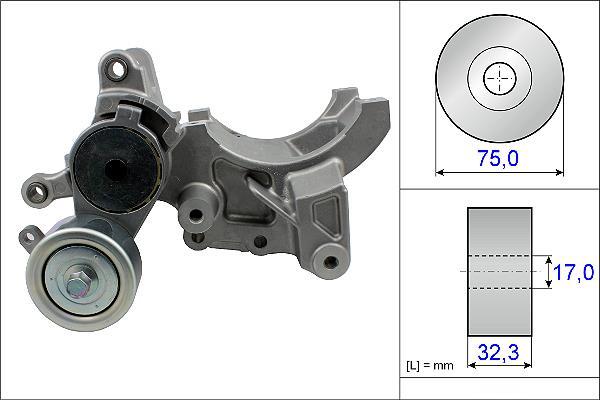 Rolo tensor da correia trapezoidal estriada Schaeffler INA ref. 534 0452 10