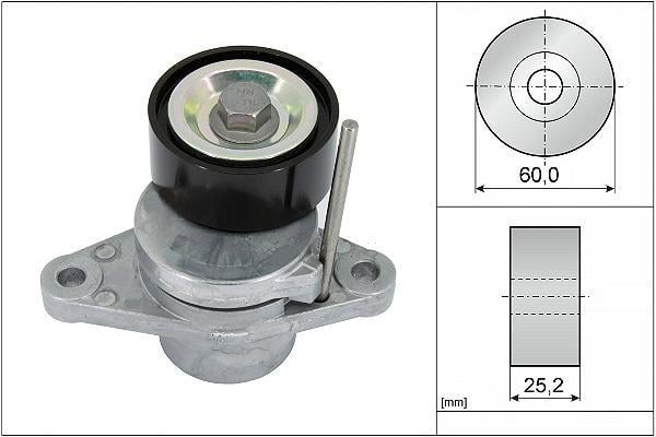 Rolo tensor da correia trapezoidal estriada Schaeffler INA ref. 534 0474 10