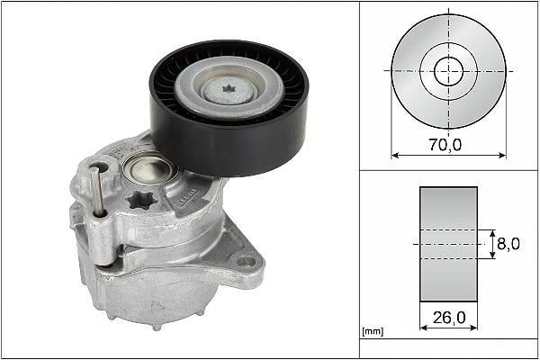 Galet tendeur de courroie d'accessoire Schaeffler INA 534 0481 10