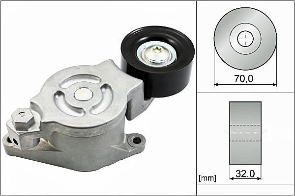 Galet tendeur de courroie d'accessoire Schaeffler INA 534 0538 10