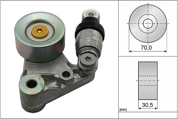 Tensor de correa, correa poli V Schaeffler INA ref. 534 0629 10