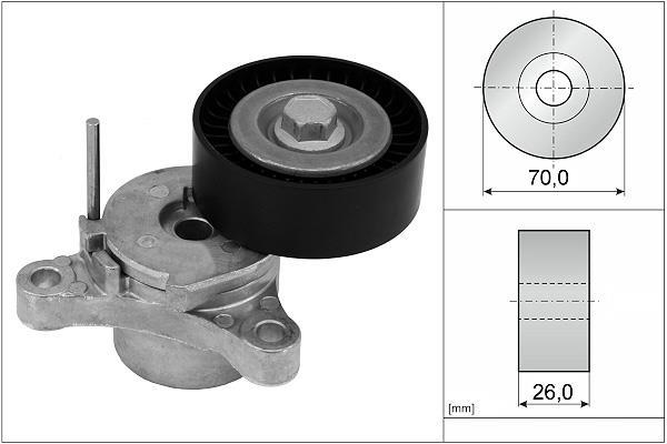 Tensor de correia trapezoidal estriada Schaeffler INA ref. 534 0666 10