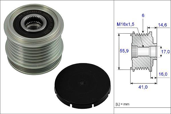 Rueda libre alternador Schaeffler INA ref. 535 0010 10