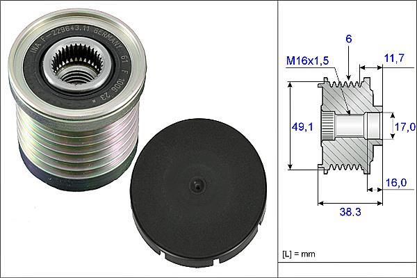 Rueda libre alternador Schaeffler INA ref. 535 0030 10