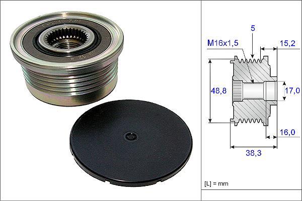 Rueda libre alternador Schaeffler INA ref. 535 0048 10