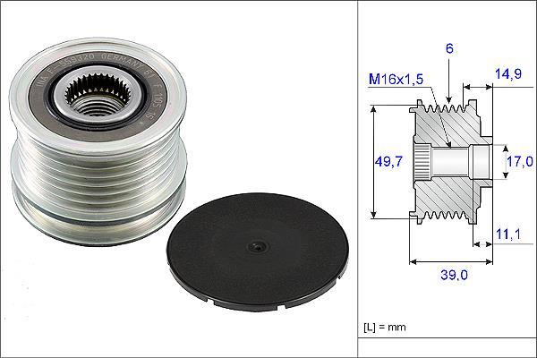 Rueda libre alternador Schaeffler INA 535 0050 10