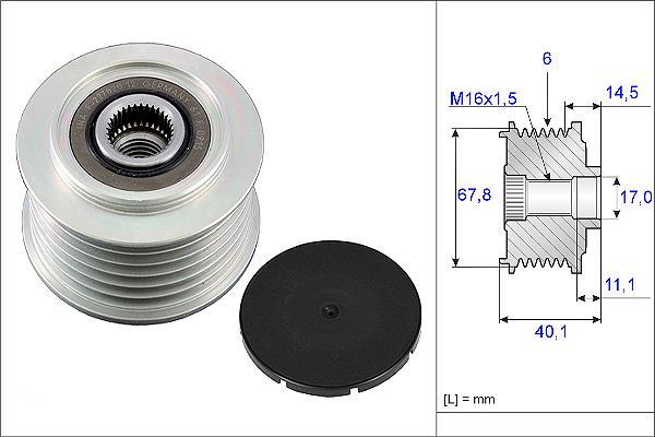 Rueda libre alternador Schaeffler INA 535 0052 10
