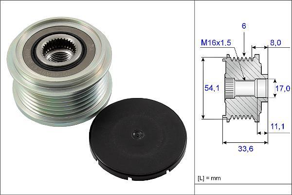 Rueda libre alternador Schaeffler INA ref. 535 0059 10
