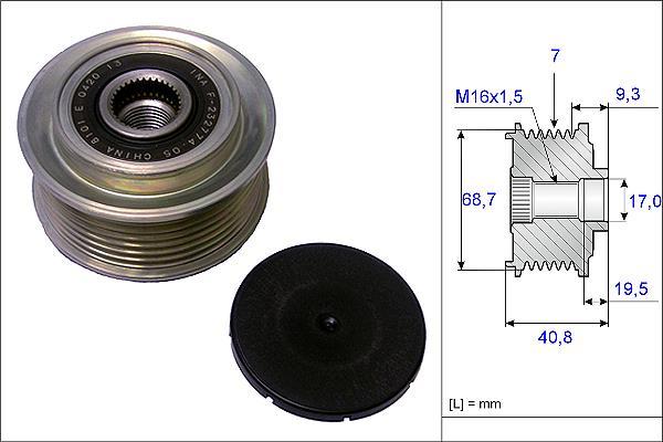 Rueda libre alternador Schaeffler INA ref. 535 0079 10