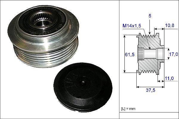 Rueda libre alternador Schaeffler INA ref. 535 0107 10
