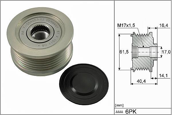 Rueda libre alternador Schaeffler INA ref. 535 0115 10