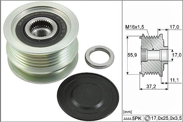 Rueda libre alternador Schaeffler INA ref. 535 0116 10