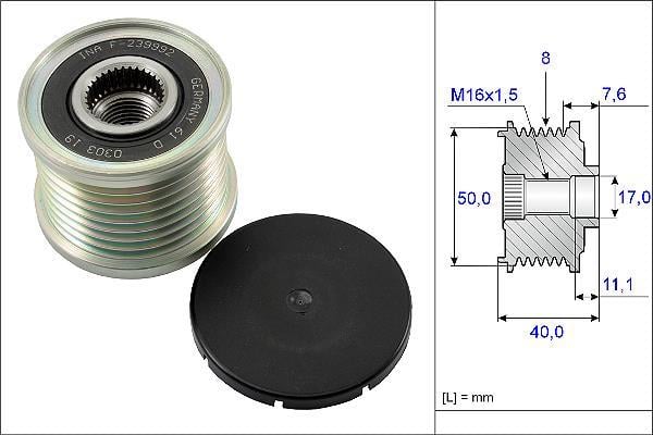Rueda libre alternador Schaeffler INA ref. 535 0119 10