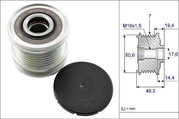 Rueda libre alternador Schaeffler INA ref. 535 0140 10