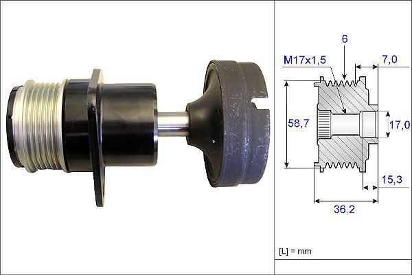 Rueda libre alternador Schaeffler INA ref. 535 0157 10