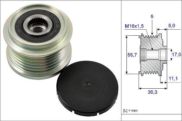 Rueda libre alternador Schaeffler INA 535 0160 10
