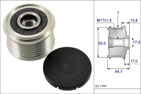Rueda libre alternador Schaeffler INA ref. 535 0167 10