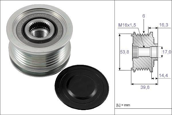 Rueda libre alternador Schaeffler INA ref. 535 0170 10