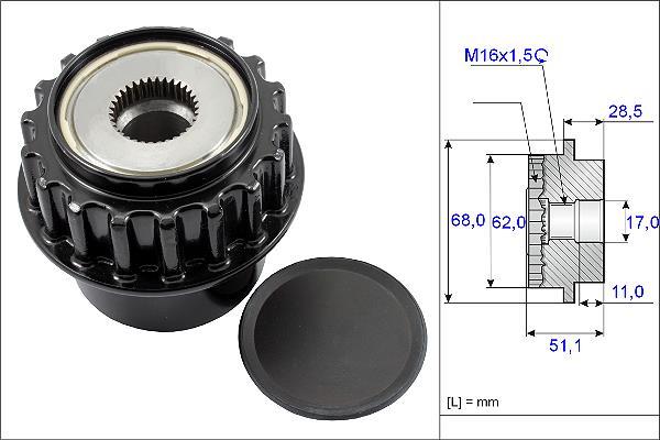 Rueda libre alternador Schaeffler INA ref. 535 0175 10