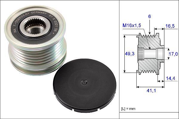 Rueda libre alternador Schaeffler INA 535 0178 10
