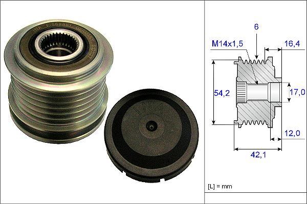Rueda libre alternador Schaeffler INA ref. 535 0181 10