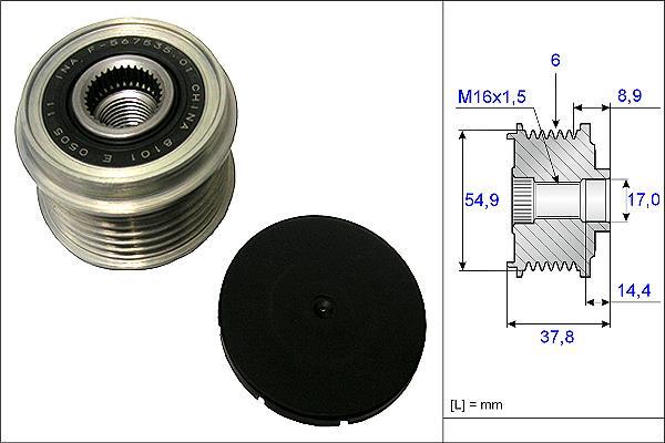 Rueda libre alternador Schaeffler INA ref. 535 0217 10