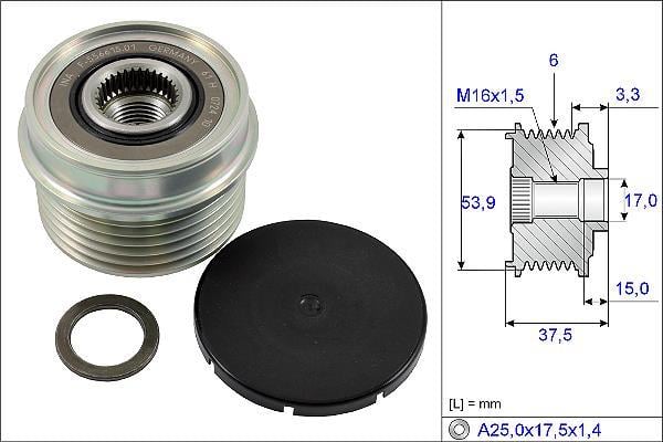 Rueda libre alternador Schaeffler INA ref. 535 0223 10
