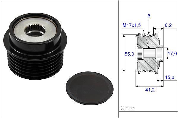 Rueda libre alternador Schaeffler INA ref. 535 0231 10