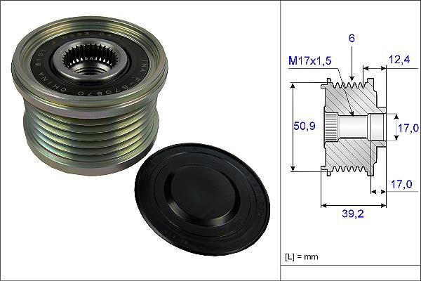 Rueda libre alternador Schaeffler INA ref. 535 0247 10
