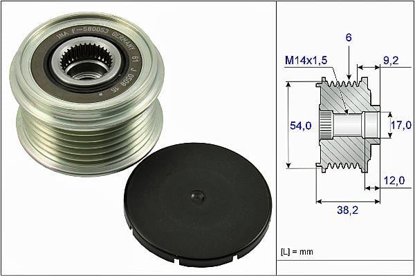 Rueda libre alternador Schaeffler INA ref. 535 0263 10